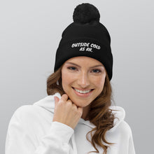 Load image into Gallery viewer, Outside Cold (AS RH) Pom Pom Beanie