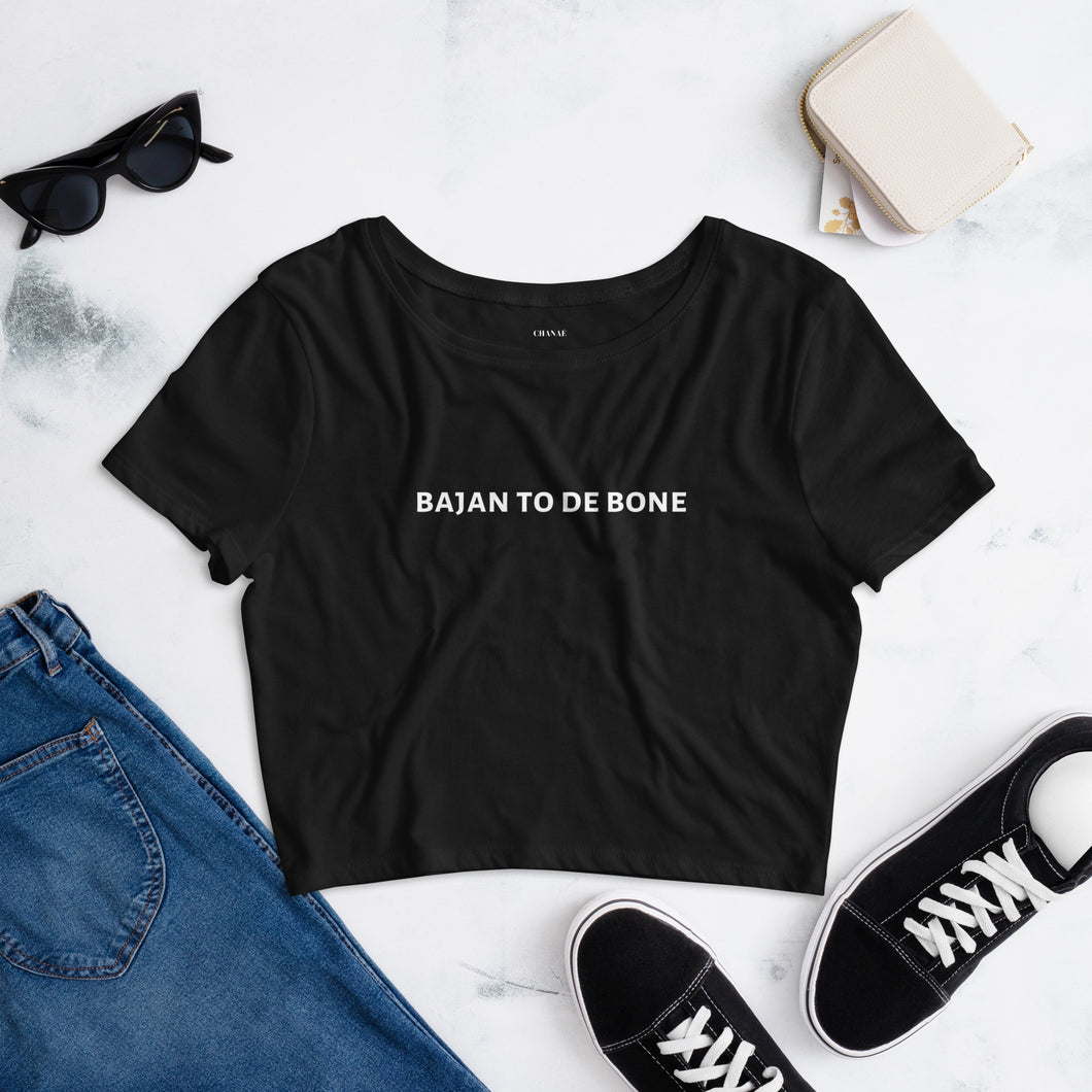 Bajan To De Bone Crop Tee