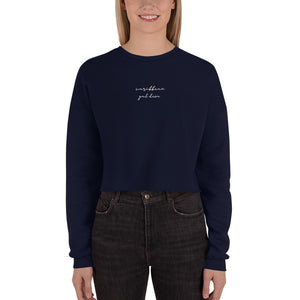 Caribbean Gal Dem 'Embroidered' Crop Sweater