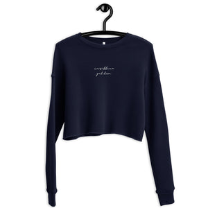 Caribbean Gal Dem 'Embroidered' Crop Sweater